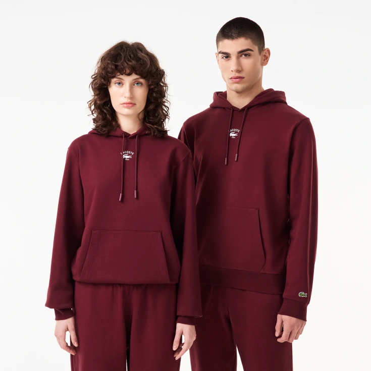 Хлопковая толстовка - худи Lacoste Unisex с капюшоном Хлопковая толстовка - худи Lacoste Unisex с капюшоном