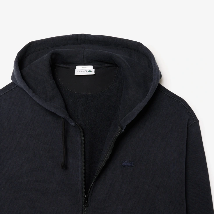 Толстовка Lacoste Loose Fit Unisex с эффектом стирки Толстовка Lacoste Loose Fit Unisex с эффектом стирки