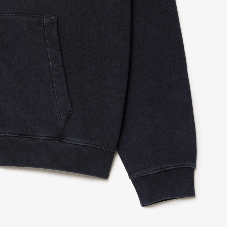 Толстовка Lacoste Loose Fit Unisex с эффектом стирки Толстовка Lacoste Loose Fit Unisex с эффектом стирки