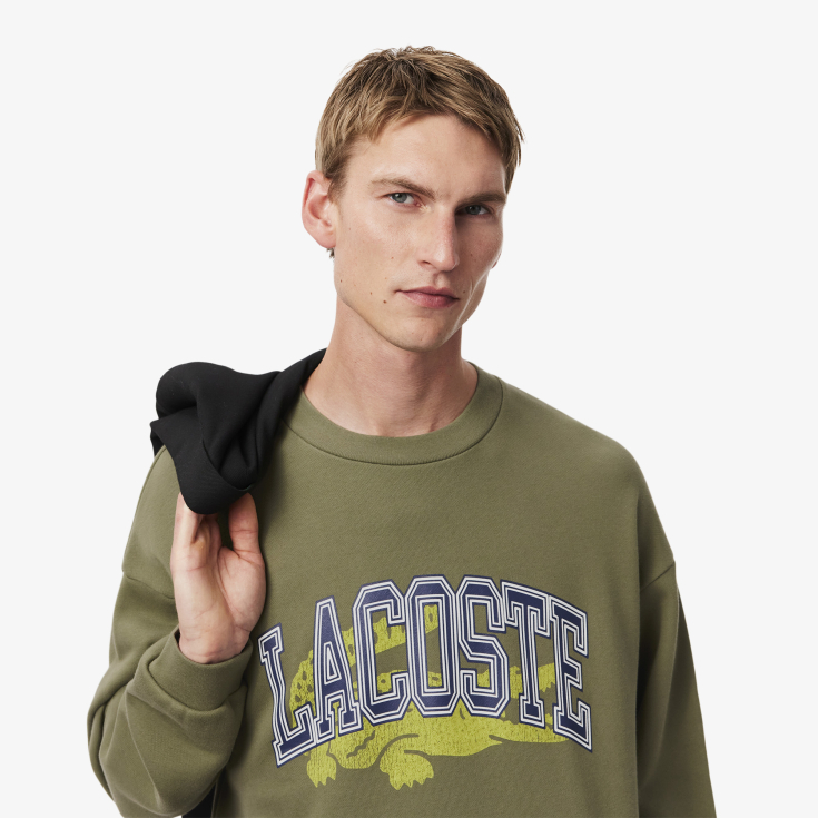 Мужская флисовая толстовка Lacoste Loose Fit Мужская флисовая толстовка Lacoste Loose Fit