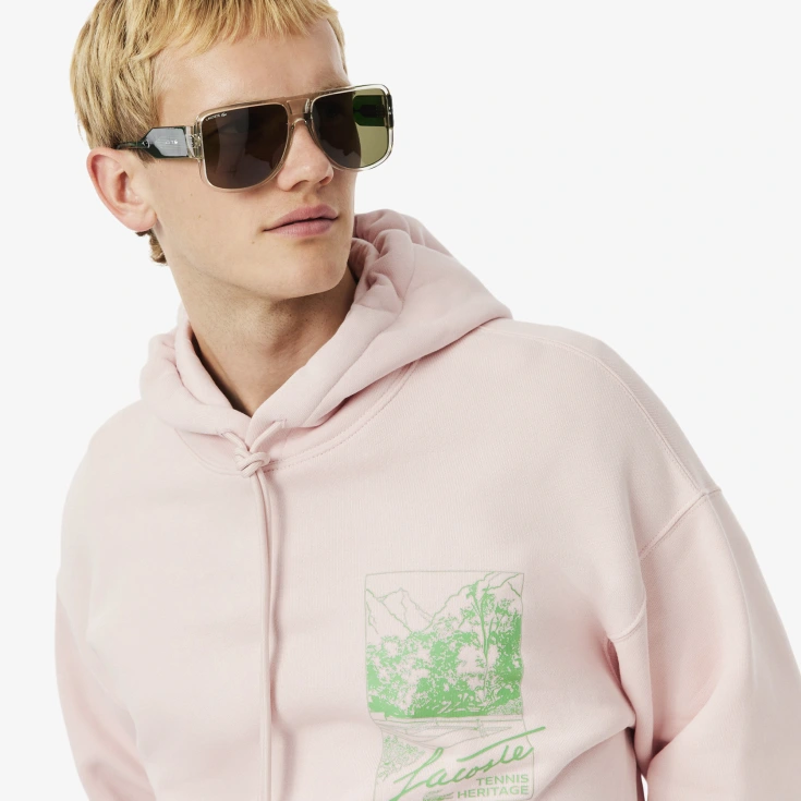 Мужской хлопковый свитшот Lacoste Loose Fit Мужской хлопковый свитшот Lacoste Loose Fit