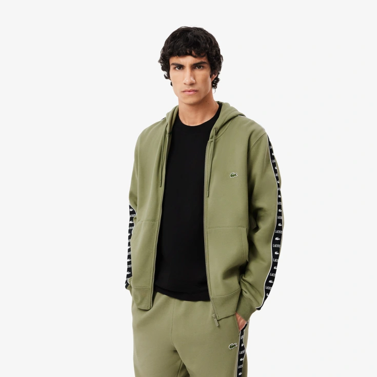 Мужская толстовка Lacoste Regular Fit из хлопка на молнии Мужская толстовка Lacoste Regular Fit из хлопка на молнии