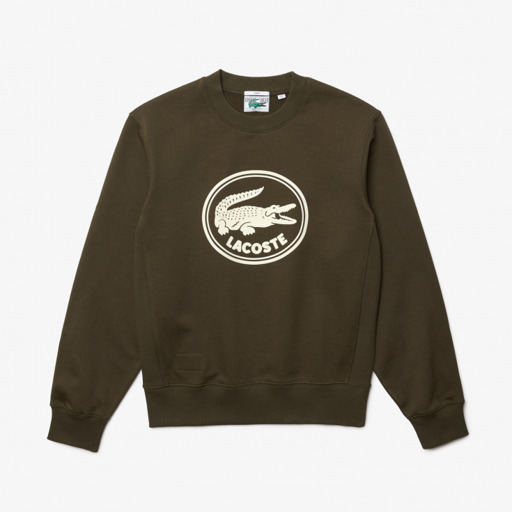 Флисовый свитшот Lacoste Unisex с 3D-логотипом Флисовый свитшот Lacoste Unisex с 3D-логотипом