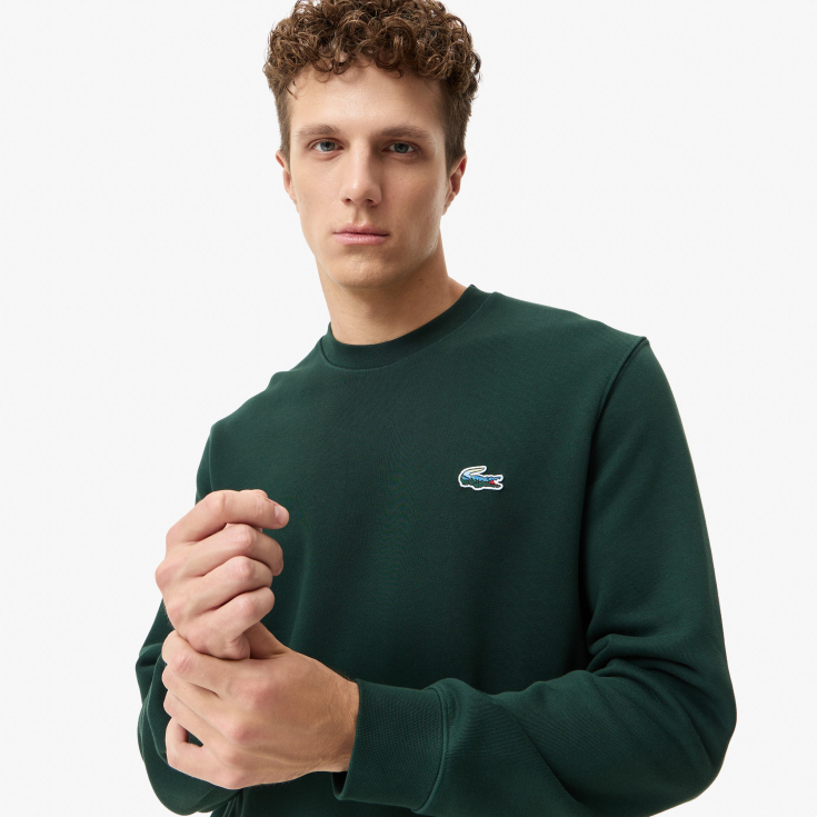 Мужской хлопковый свитшот Lacoste Classic Fit Мужской хлопковый свитшот Lacoste Classic Fit