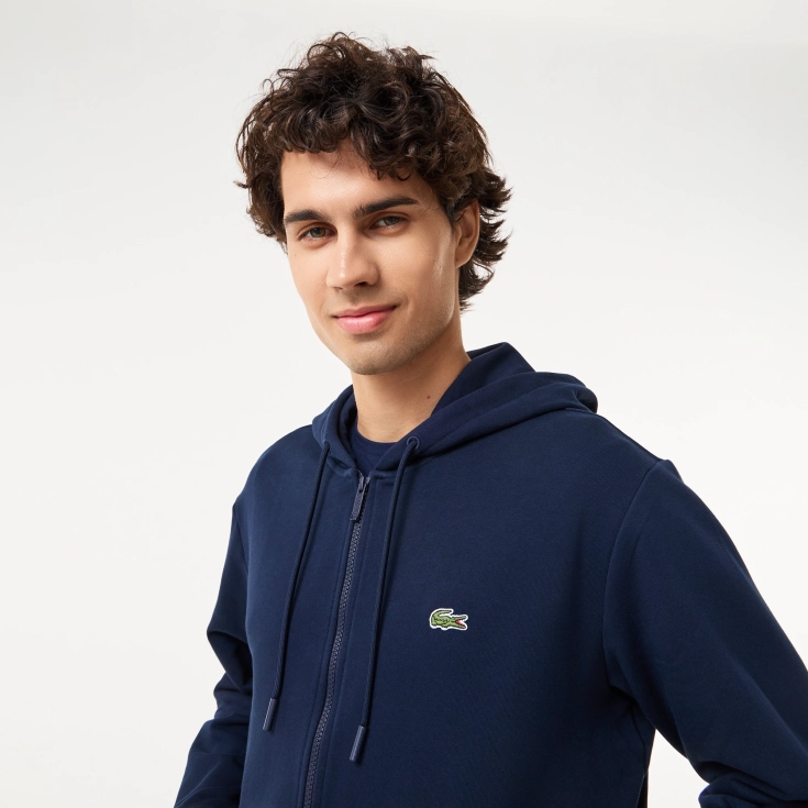 Мужская флисовая толстовка Lacoste на молнии Мужская флисовая толстовка Lacoste на молнии