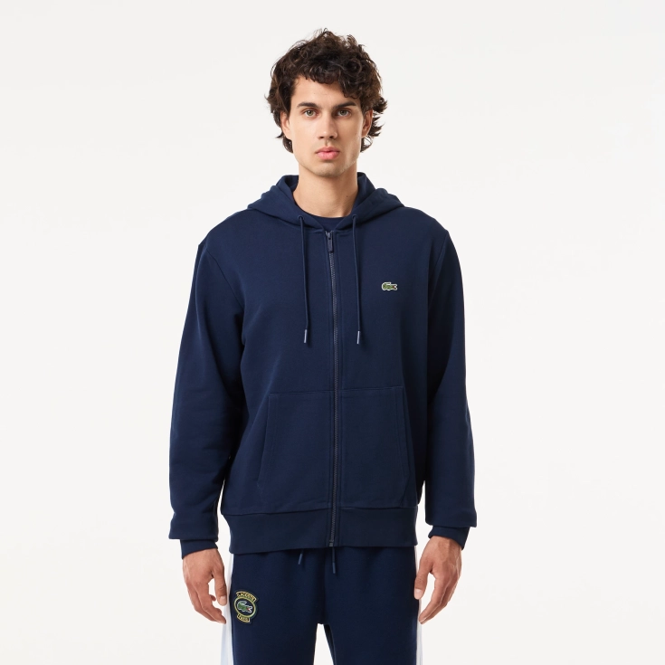 Мужская флисовая толстовка Lacoste на молнии Мужская флисовая толстовка Lacoste на молнии