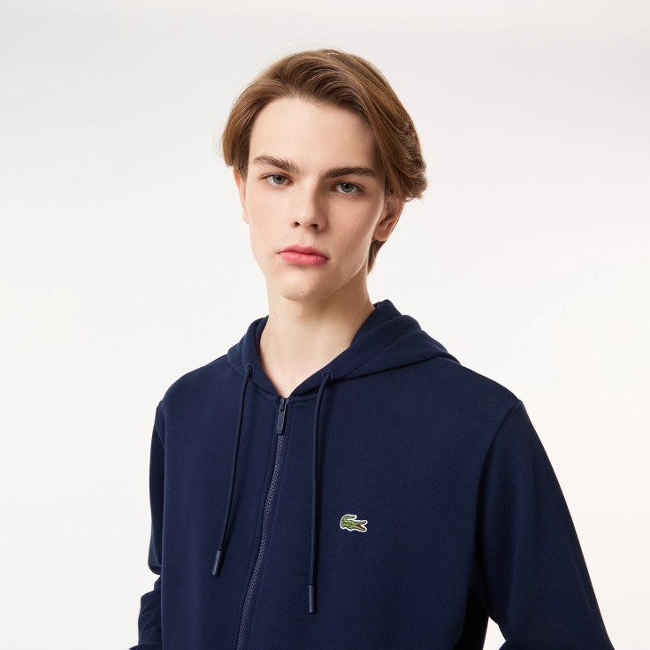 Мужская флисовая толстовка Lacoste на молнии Мужская флисовая толстовка Lacoste на молнии