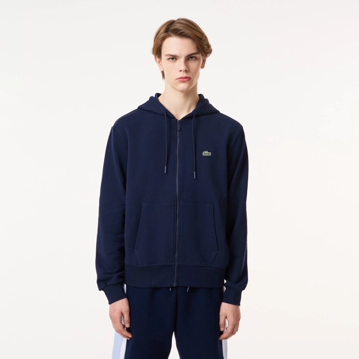 Мужская флисовая толстовка Lacoste на молнии Мужская флисовая толстовка Lacoste на молнии