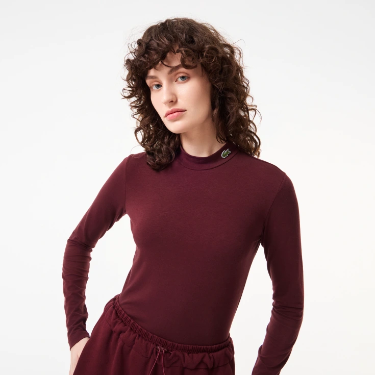 Женский лонгслив Lacoste Slim Fit Женский лонгслив Lacoste Slim Fit