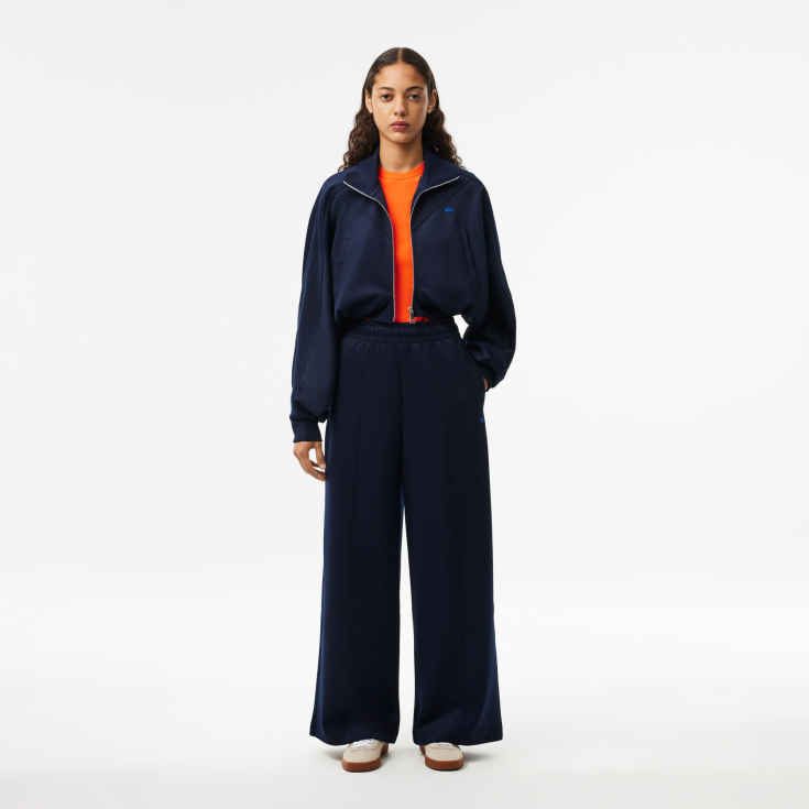 Женская футболка Lacoste Slim Fit из хлопка в рубчик Женская футболка Lacoste Slim Fit из хлопка в рубчик