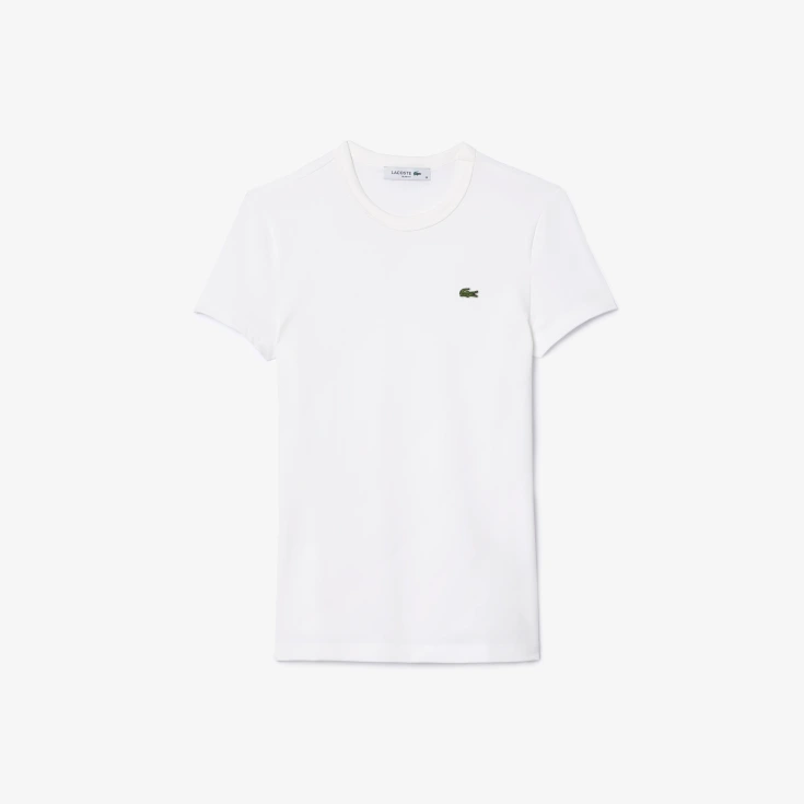 Женская хлопковая футболка Lacoste Relaxed Fit Женская хлопковая футболка Lacoste Relaxed Fit