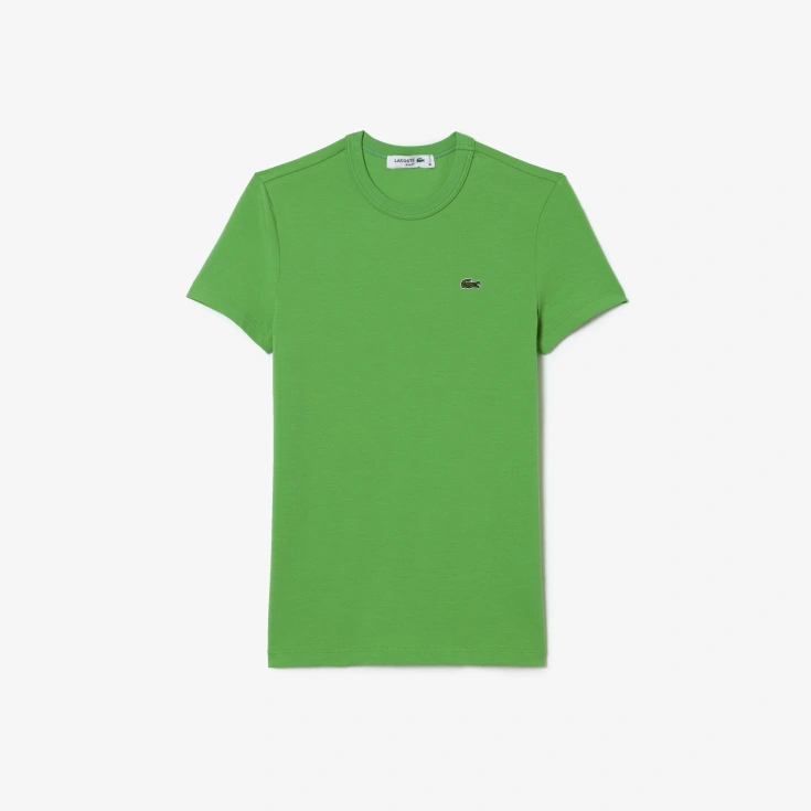 Женская хлопковая футболка Lacoste Relaxed Fit Женская хлопковая футболка Lacoste Relaxed Fit