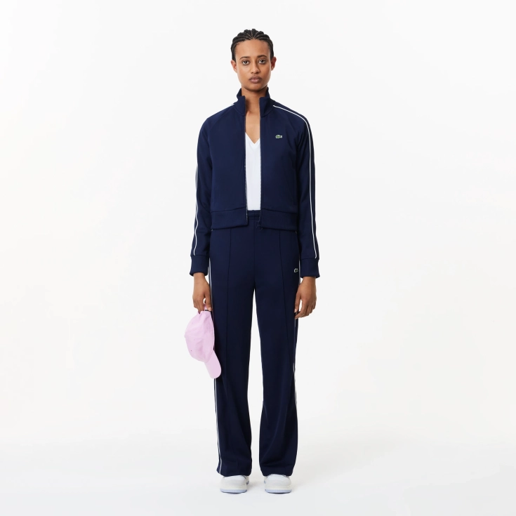 Женская футболка Lacoste Loose Fit из мягкого хлопка с V-образным вырезом Женская футболка Lacoste Loose Fit из мягкого хлопка с V-образным вырезом