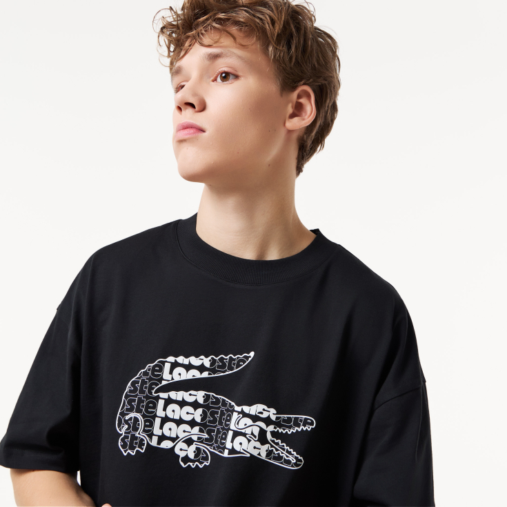 Мужская хлопковая футболка Lacoste Мужская хлопковая футболка Lacoste