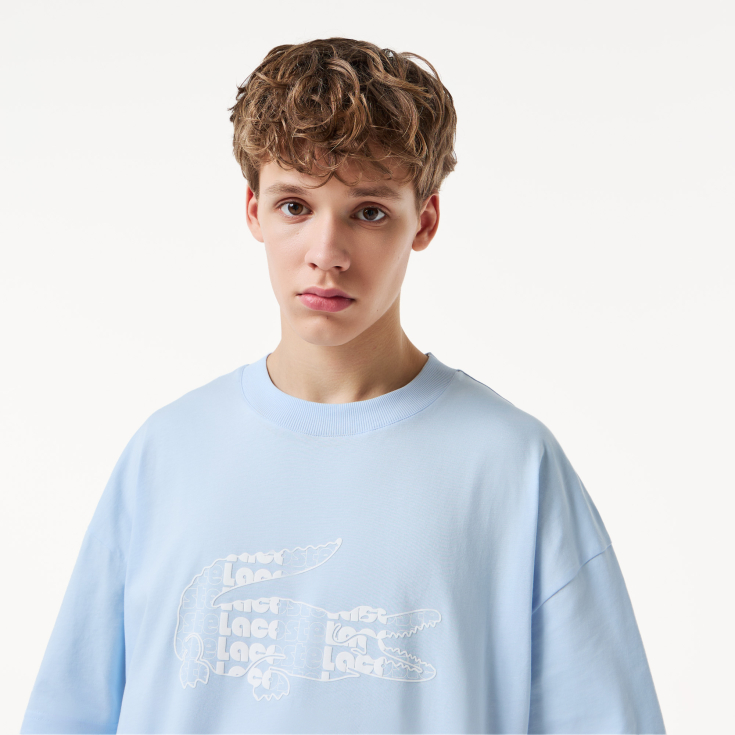 Мужская хлопковая Футболка Lacoste Мужская хлопковая Футболка Lacoste