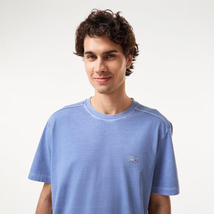 Мужская хлопковая футболка Lacoste Мужская хлопковая футболка Lacoste