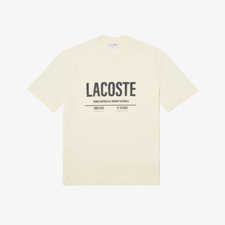 Мужская Футболка Lacoste из хлопка Мужская Футболка Lacoste из хлопка