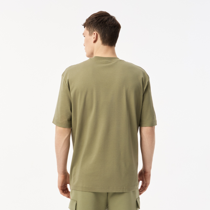 Мужская Футболка Lacoste из хлопка Мужская Футболка Lacoste из хлопка