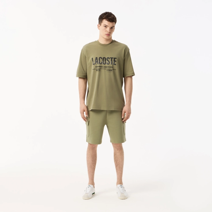 Мужская Футболка Lacoste из хлопка Мужская Футболка Lacoste из хлопка