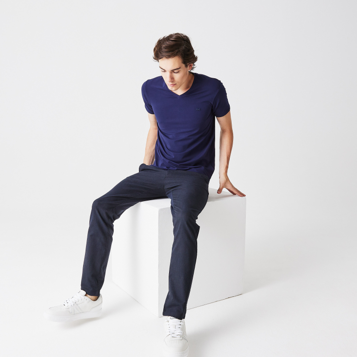 Мужская футболка Lacoste Slim Fit Мужская футболка Lacoste Slim Fit