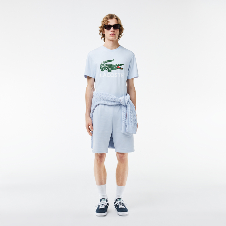 Мужская хлопковая футболка Lacoste Мужская хлопковая футболка Lacoste