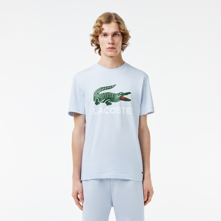 Мужская хлопковая футболка Lacoste Мужская хлопковая футболка Lacoste