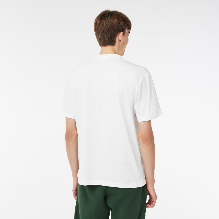 Мужская хлопковая Футболка Lacoste Мужская хлопковая Футболка Lacoste