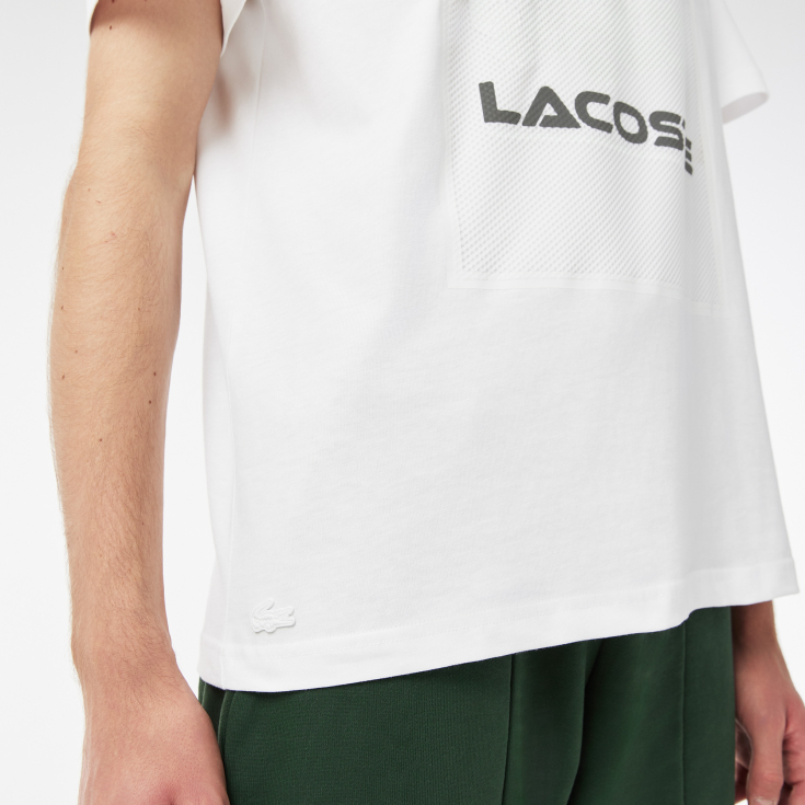 Мужская хлопковая Футболка Lacoste Мужская хлопковая Футболка Lacoste