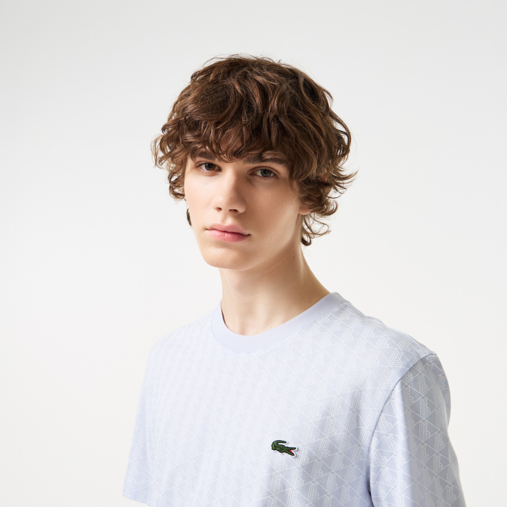 Мужская Футболка Lacoste из эластичного хлопка Мужская Футболка Lacoste из эластичного хлопка