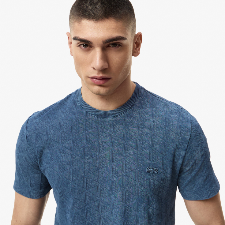 Мужская хлопковая футболка Lacoste REGULAR FIT Мужская хлопковая футболка Lacoste REGULAR FIT