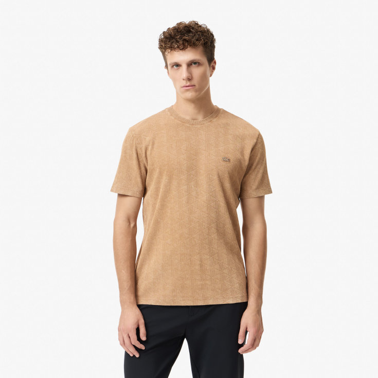 Мужская хлопковая футболка Lacoste REGULAR FIT Мужская хлопковая футболка Lacoste REGULAR FIT