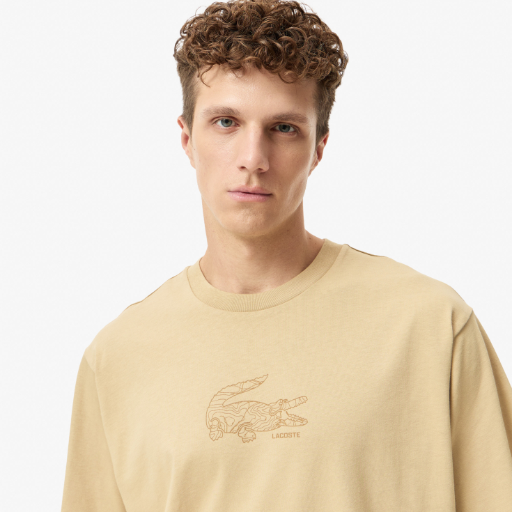Мужская футболка Lacoste OVERSIZE FIT из органического хлопка Мужская футболка Lacoste OVERSIZE FIT из органического хлопка