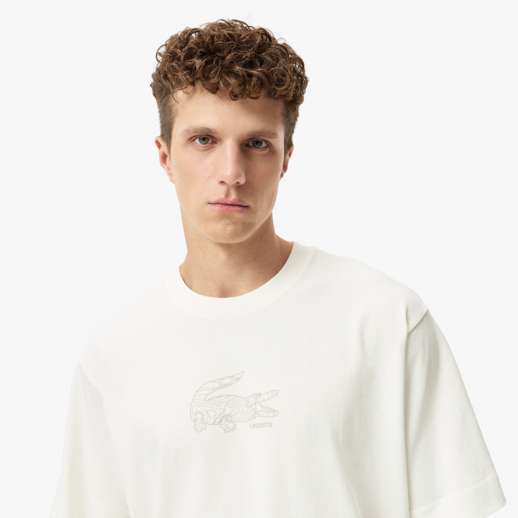 Мужская футболка Lacoste OVERSIZE FIT из органического хлопка Мужская футболка Lacoste OVERSIZE FIT из органического хлопка