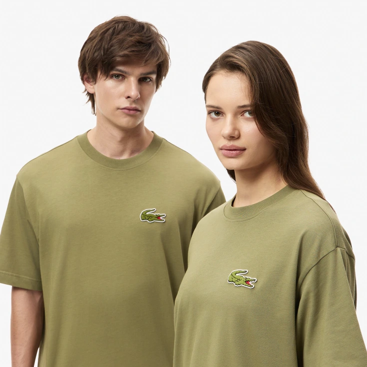 Футболка Lacoste Unisex из плотного хлопка Футболка Lacoste Unisex из плотного хлопка