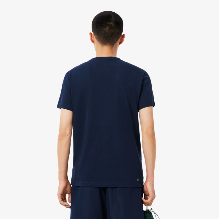 Мужская хлопковая футболка Lacoste Мужская хлопковая футболка Lacoste