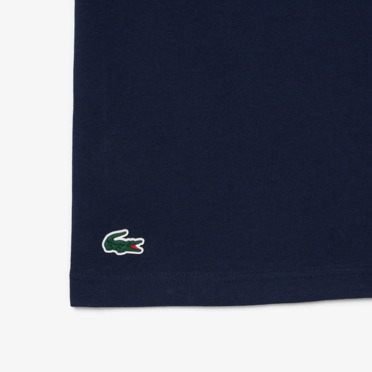 Мужская хлопковая футболка Lacoste Мужская хлопковая футболка Lacoste