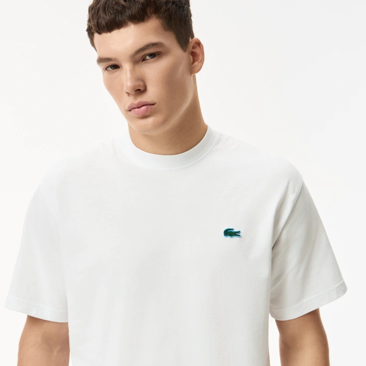 Мужская футболка Lacoste Classic Fit из органического хлопка Мужская футболка Lacoste Classic Fit из органического хлопка