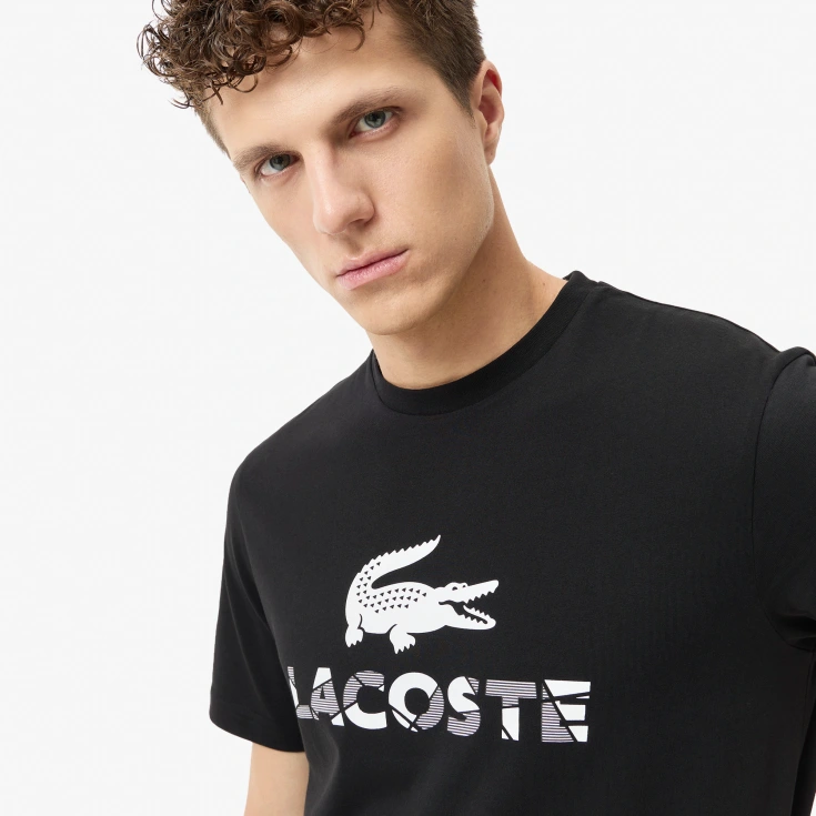 Мужская хлопковая футболка Lacoste Мужская хлопковая футболка Lacoste