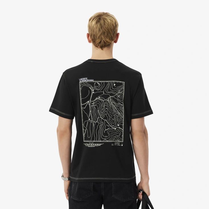 Мужская футболка Lacoste Classic Fit из органического хлопка Мужская футболка Lacoste Classic Fit из органического хлопка