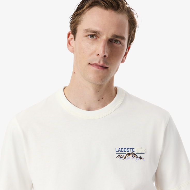 Мужская футболка Lacoste Classic Fit из органического хлопка Мужская футболка Lacoste Classic Fit из органического хлопка