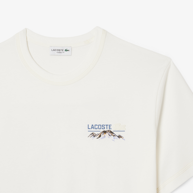 Мужская футболка Lacoste Classic Fit из органического хлопка Мужская футболка Lacoste Classic Fit из органического хлопка