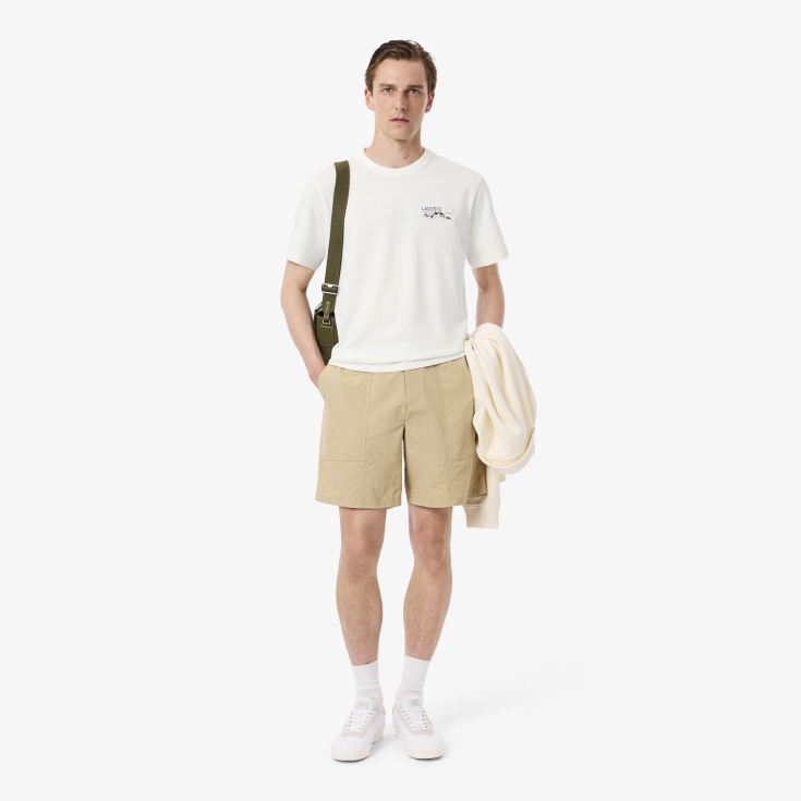 Мужская футболка Lacoste Classic Fit из органического хлопка Мужская футболка Lacoste Classic Fit из органического хлопка