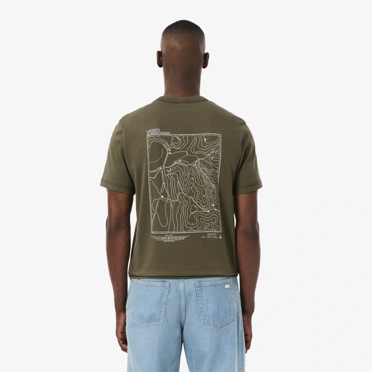 Мужская футболка Lacoste Classic Fit из органического хлопка Мужская футболка Lacoste Classic Fit из органического хлопка