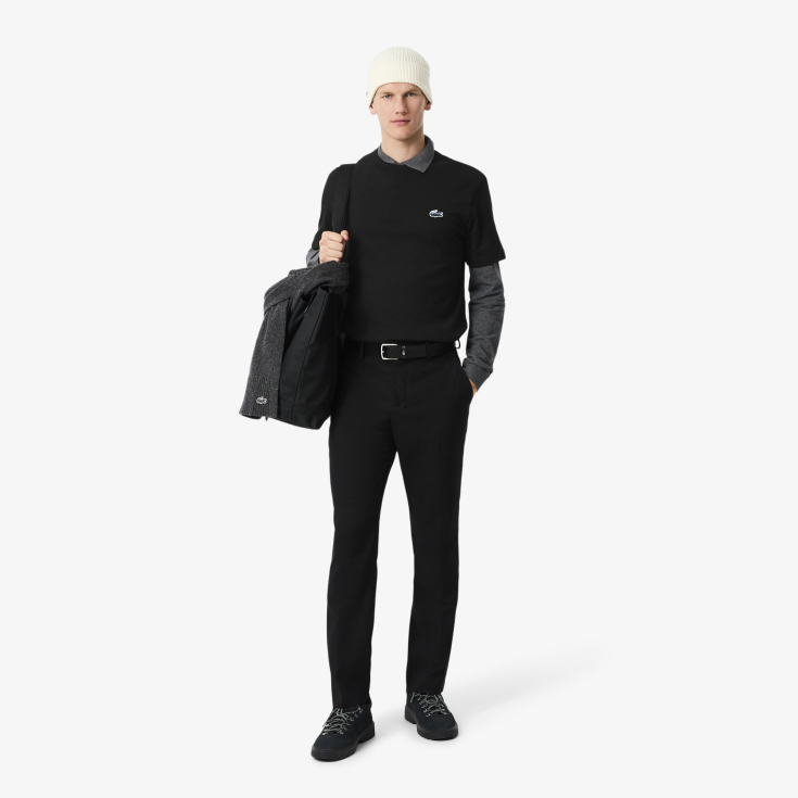 Мужская футболка Lacoste Classic Fit из органического хлопка Мужская футболка Lacoste Classic Fit из органического хлопка