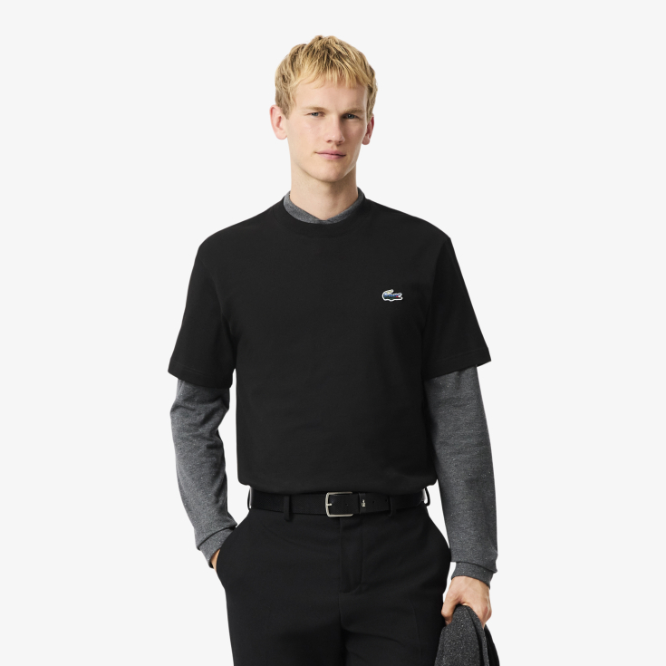 Мужская футболка Lacoste Classic Fit из органического хлопка Мужская футболка Lacoste Classic Fit из органического хлопка