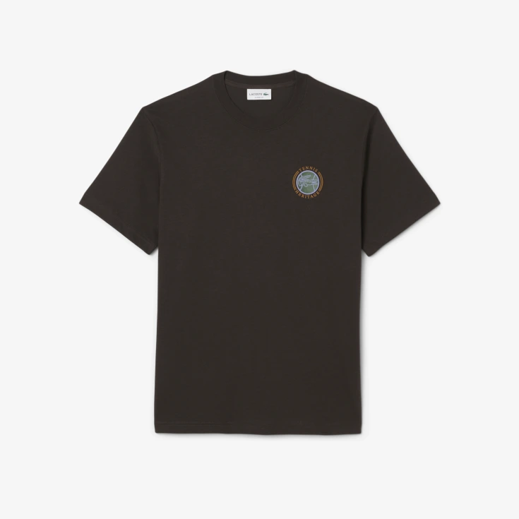 Мужская футболка Lacoste Classic Fit из органического хлопка Мужская футболка Lacoste Classic Fit из органического хлопка