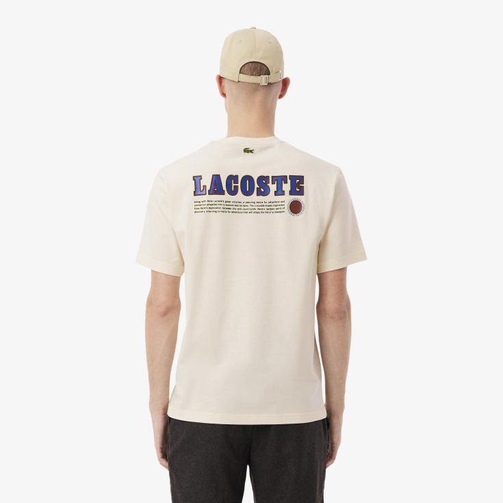 Мужская футболка Lacoste Classic Fit из органического хлопка Мужская футболка Lacoste Classic Fit из органического хлопка