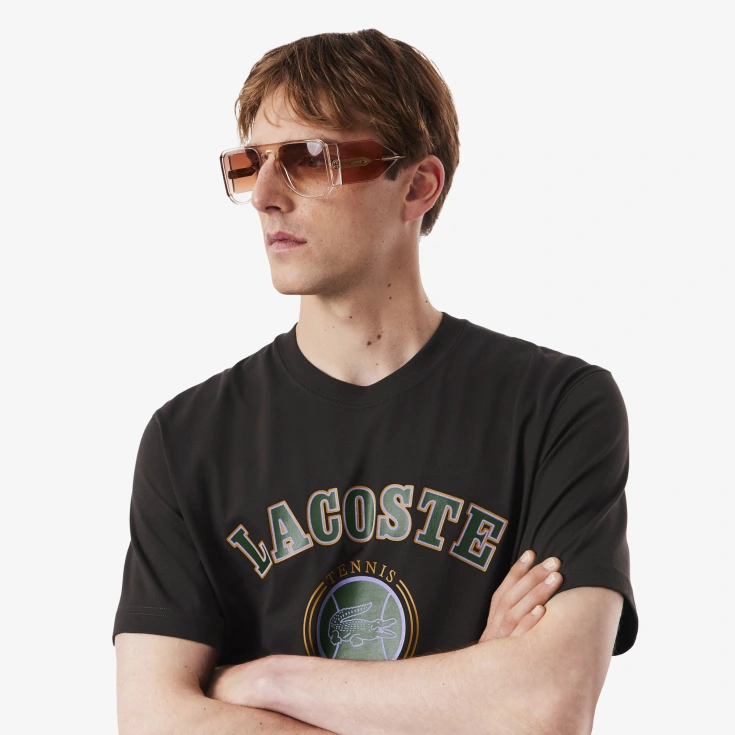 Мужская футболка Lacoste Classic Fit из органического хлопка Мужская футболка Lacoste Classic Fit из органического хлопка