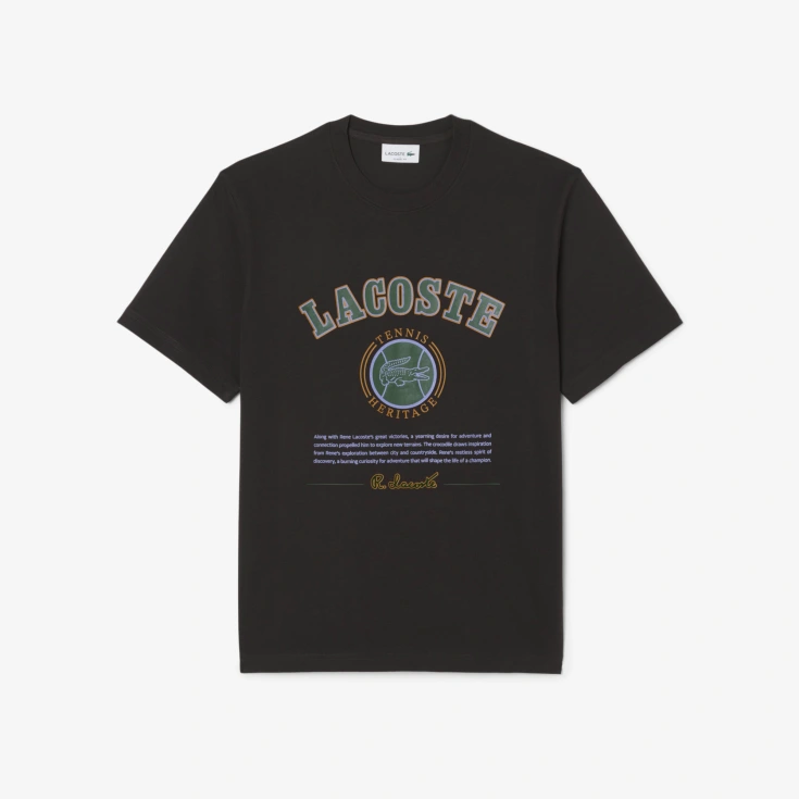 Мужская футболка Lacoste Classic Fit из органического хлопка Мужская футболка Lacoste Classic Fit из органического хлопка