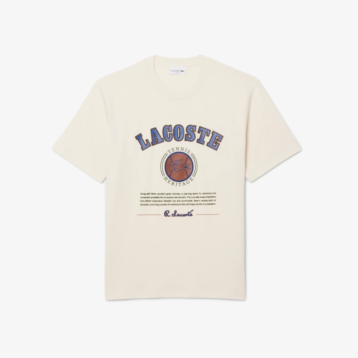 Мужская футболка Lacoste Classic Fit из органического хлопка Мужская футболка Lacoste Classic Fit из органического хлопка